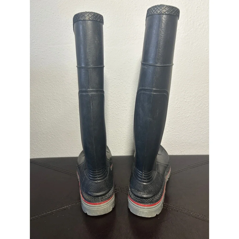 Servus Mens Black Rubber Work Boots ASTM F2892-18 EH Waterproof Size 8